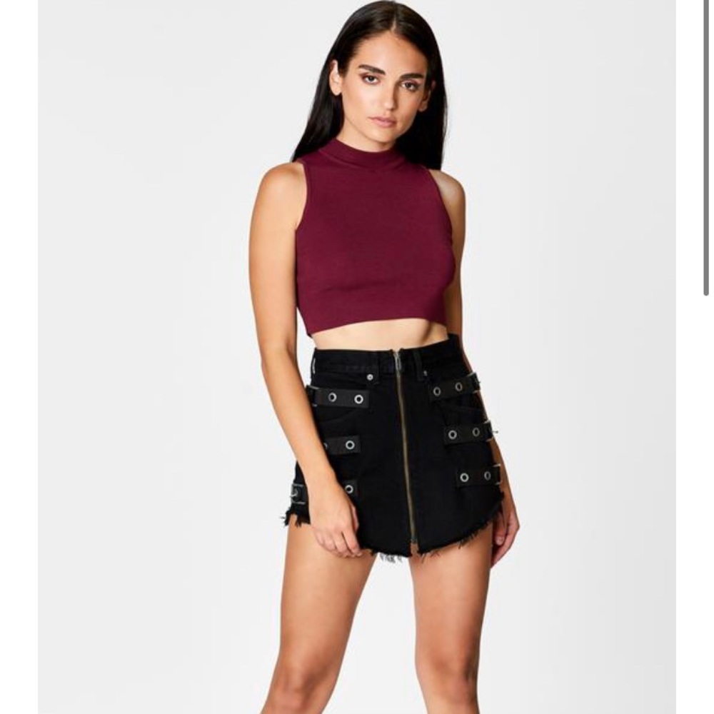 CARMAR Denim Black Beatrice Skirt